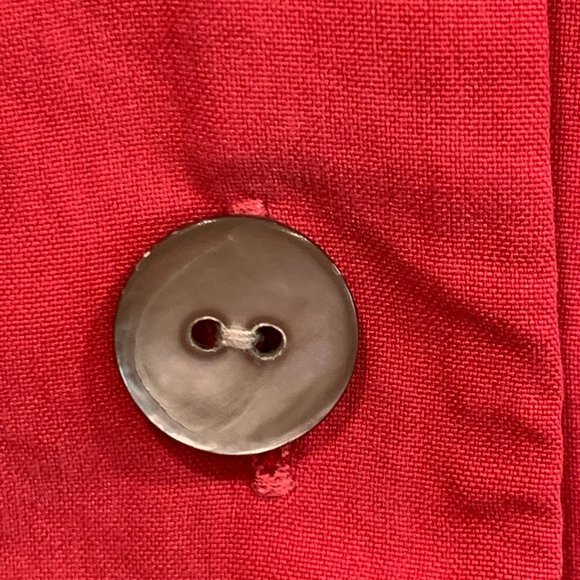 Collection Point of View 100% Silk Blouse Coral Pink Womens Med Fits like L / XL - Picture 7 of 9